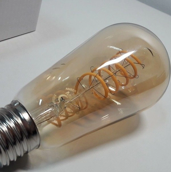 Żarówka FILAMENT LED ST64 E27 4W ciepła 3000K łezka spirala gold
