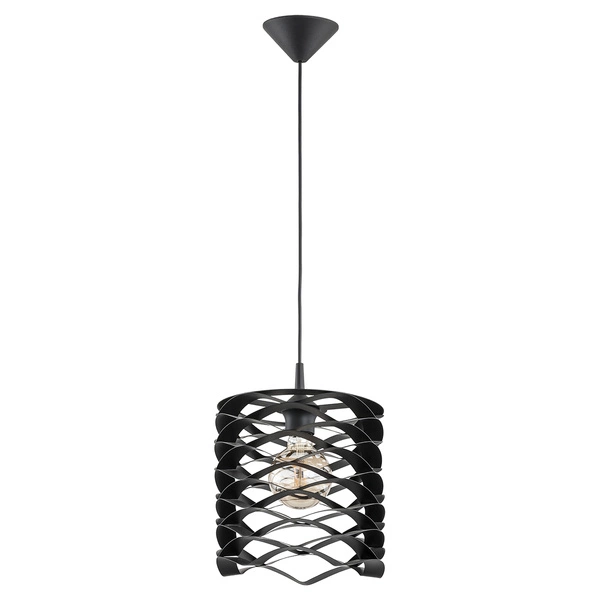 Lampa wisząca ALFA SPIKE CZARNA 1xE27 24cm | 60559
