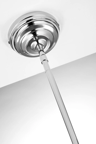 Klasyczna Lampa wisząca PLATINO wys. 166cm 1xE27 15W IP20 | nikiel błyszczący