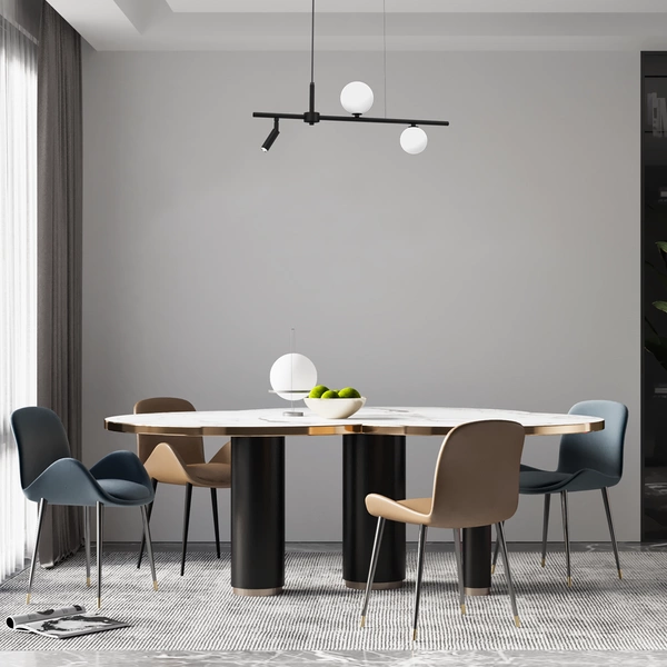 Lampa wisząca SIRIO, MLP8407, czarny/biały, 3x25W G9