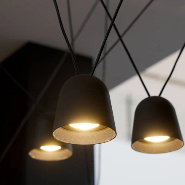 Lampa wisząca nowoczesna TOCCA 30W ciepła 3000K czarny/złoty