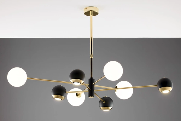 Nowoczesny Żyrandol MOKA wys. 47-69cm 4xG9 4xGU10
14W IP20 | Złoty