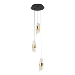 Lampa wisząca Tonga śr. 25cm 23W 3xLED ciepła biel 3000K | czarny