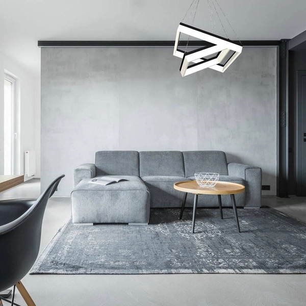 Lampa wisząca kwadraty NERO LED 61,5cm