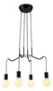 Lampa wisząca BASSO 34-71019 czarna matowa 4x40W E27