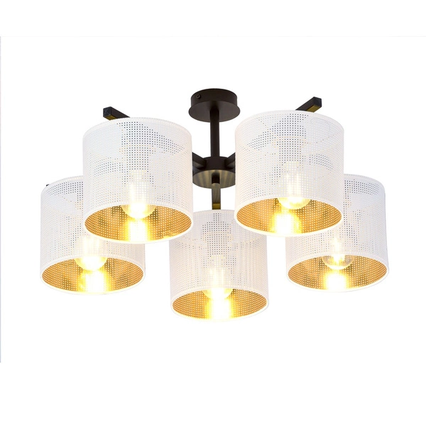 Lampa sufitowa Emibig JORDAN 5 Biały/GOLD 1145/5