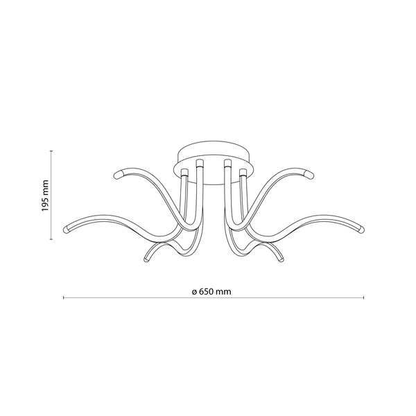 ALEXO BLACK LAMPA SUFITOWA LED 29W