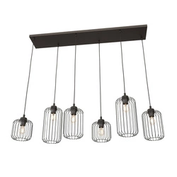 Lampa wisząca Emibig VANDER 6 BL 1365/6