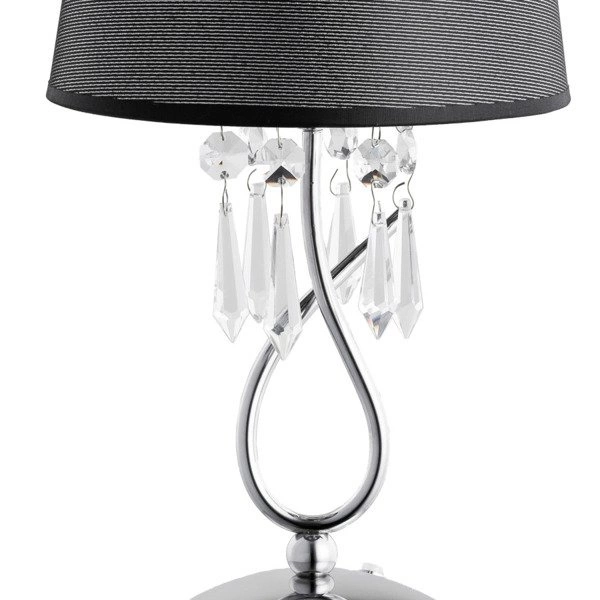 Lampa stołowa BARON chrom/szary