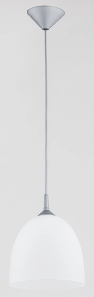 Lampa wisząca ALFA DAWID SREBRNA 1xE27 23cm | 9106