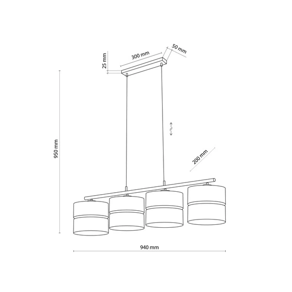 lampa wisząca HILTON 4342 4342