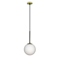 Lampa wisząca GLASGOW LEDEA 15 cm, 50101279, złoty/biały, 1x40W E27