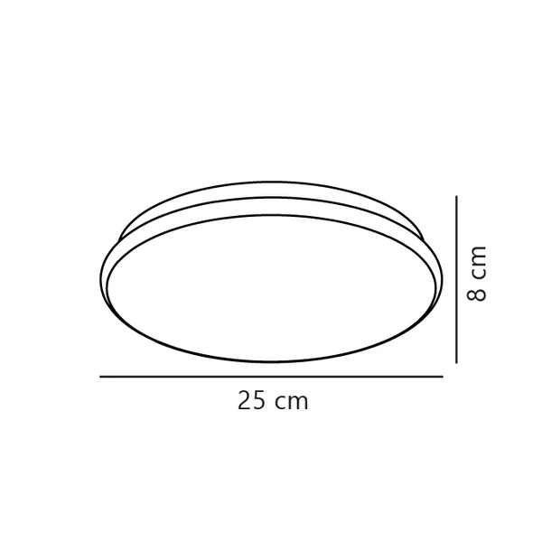 Lampa sufitowa MONTONE LED 2700K Biała ciepła Metal | Biały