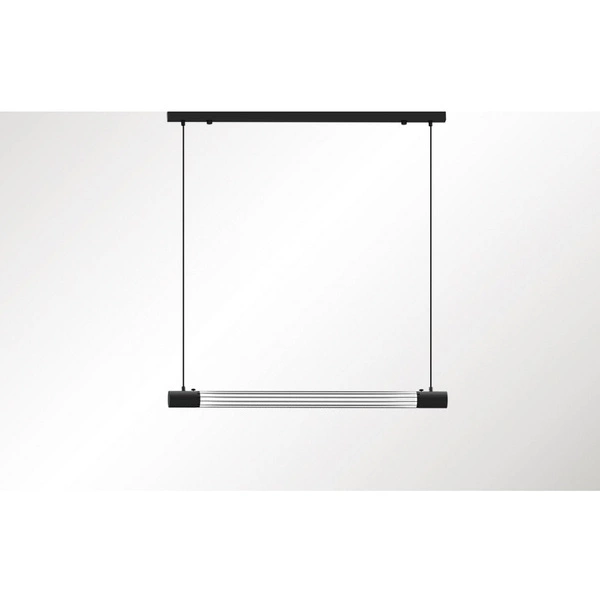 Lampa wisząca VALO TH.008CZ, czarna, 1x14W T8 LED, barwa ciepła 3000K