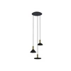 Lampa wisząca HERMANOS III wys. 130cm 3xGU10 | czarny 8030