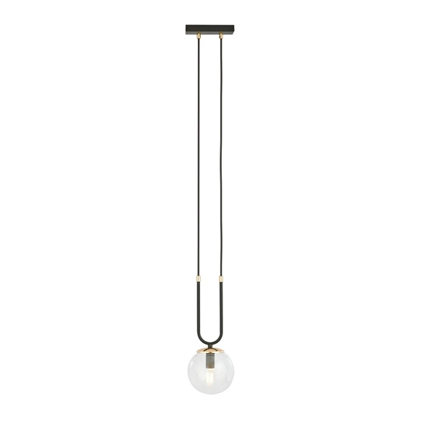 Lampa wisząca Emibig GLAM 1 Czarny/TRANSPARENT 1114/1