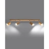Lampa sufitowa (spot) BERG 4, SL.1042, naturalne drewno, 4x40W GU10
