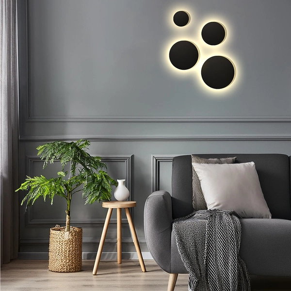 Kinkiet Disk 9W 3CCT IP65 Czarny