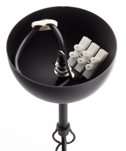 Klasyczny Żyrandol GLORIOSA wys. 165cm 15xG9 14W IP20 | czarny mat