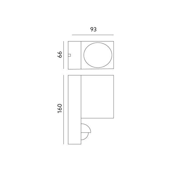 Lampa z czujnikiem ruchu QUAZAR 15 LX czarna