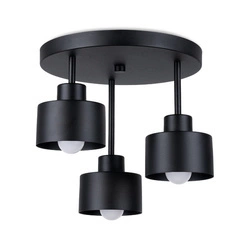 Lampa sufitowa SAVAR 3, czarna, 3x60W E27, SL.1131
