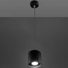 Lampa wisząca Sollux ORBIS 1 aluminium Czarna 12W LED, SL.0051
