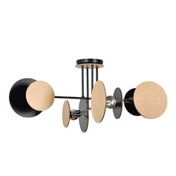Lampa sufitowa Emibig ZITA 4 Czarny 173/4