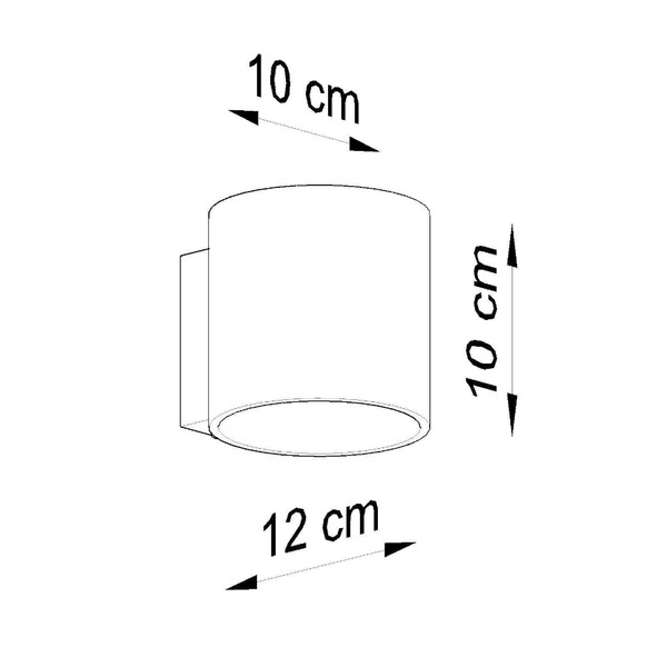 Kinkiet ORBIS 1, SL.0566, antracyt, 1x40W G9