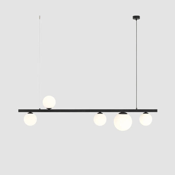 Aldex Lampa wisząca GARDA 5 BLACK 1099F1 4 x E14 oraz 1 x E27 | Czarna