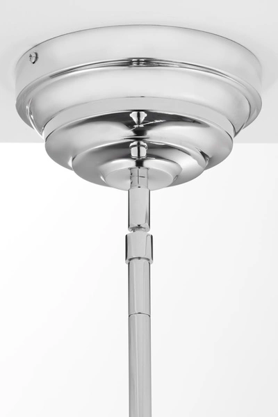 Klasyczna Lampa wisząca PLATINO wys. 170cm 3xE27 15W IP20 | nikiel błyszczący
