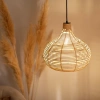 Lampa Wisząca Boho z Rattanu Abruzzo Lidia 37cm E27