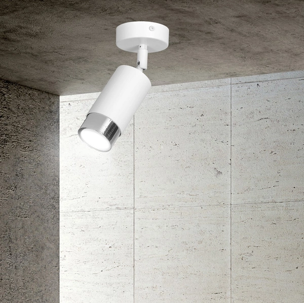 Lampa sufitowa Emibig HIRO 1 WH/CHROME 962/1