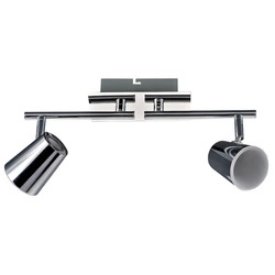 Lampa sufitowa reflektor dł. 12cm 10W LED ciepła biel 3000K | chrom