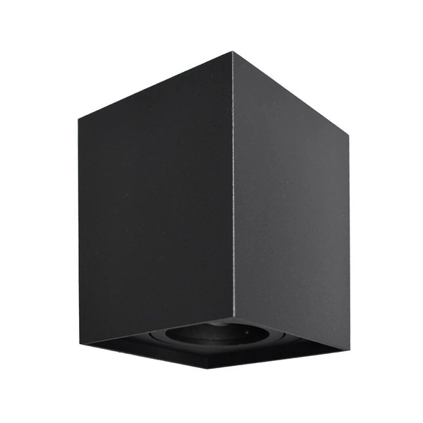 Natynkowy spot sufitowy Bima  Square Black GU10 | Czarny