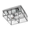 Lampa sufitowa MONZA, chrom/transparentny, 2x40W E14