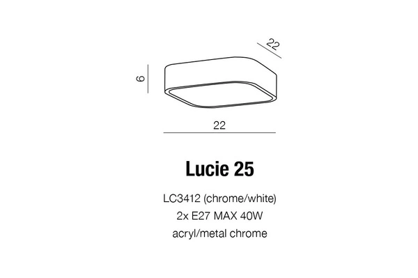 Azzardo LUCIE 25 BK 4146
