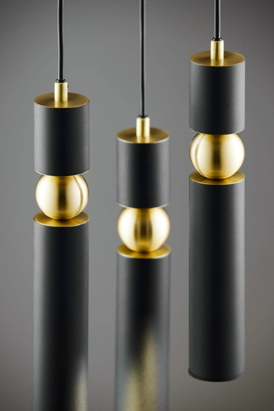 Nowoczesna Lampa wisząca ALAS wys. 35-136cm 3xG10 14W IP20 | Złoty