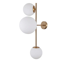 Kinkiet Vailante dł. 60cm 2xE14 1xE27 | miodowy