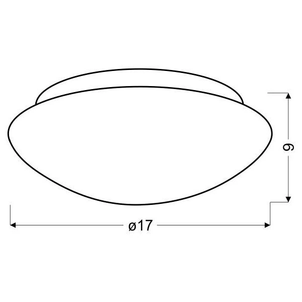 Plafon 17 cm NINA 12-74150 biały 1x60W E27