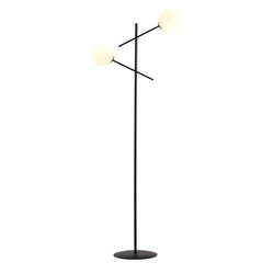 Lampa podłogowa Emibig LINEAR LP2 Czarny/OPAL 1169/LP2