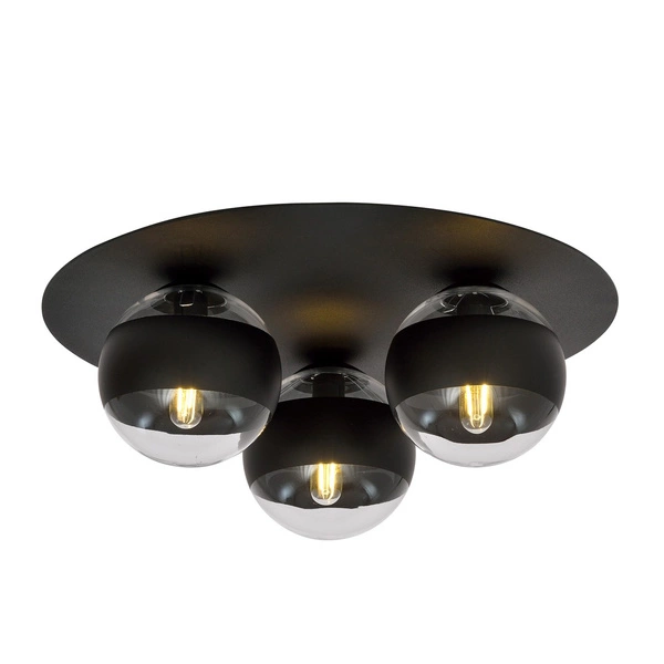 Lampa sufitowa Emibig SOLAR 3 Czarny/STRIPE 1129/3
