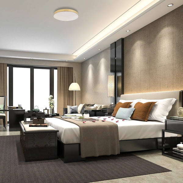 Plafon MAYA, ML7790, złoty/biały, Ø330 mm, 15W LED, IP44