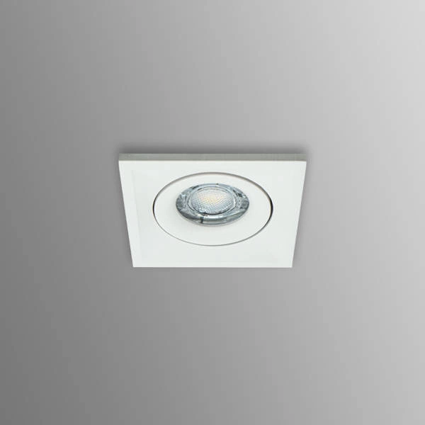 Oprawa wpuszczana oczko sufitowe CROSTI QUBO SQ biały szer. 8,2cm