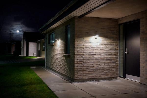 Kinkiet RICA Solar LED 3000K Biała ciepła Plastik | Czarny