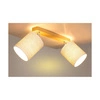 Boho Lampa Sufitowa 2xE27 Max.25W Dąb Olejowany/Beżowy 56791274