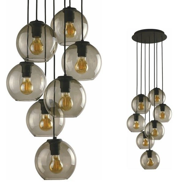 Duża lampa do salonu VETRO VII 9131