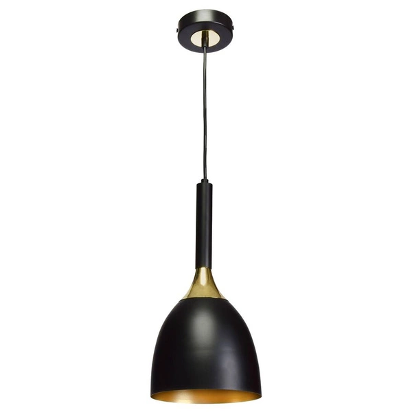 Nowoczesna lampa wisząca CLARK BLACK/GOLD 1xE27 MLP6221