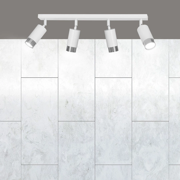 Lampa sufitowa Emibig HIRO 4 WH/CHROME 962/4