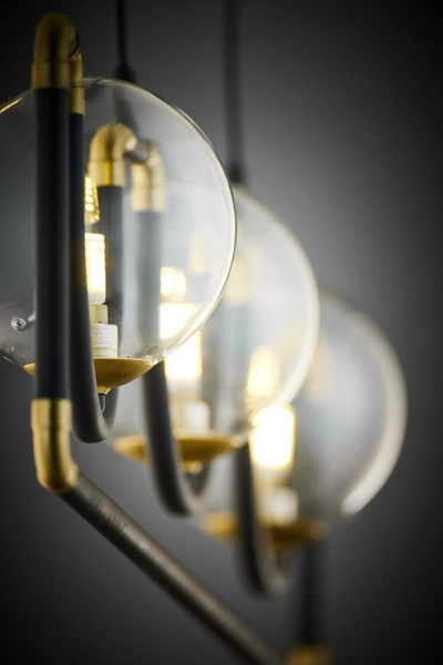 Nowoczesna Lampa wisząca HANZA wys. 30-100cm 3xG9 14W IP20 | Złoty