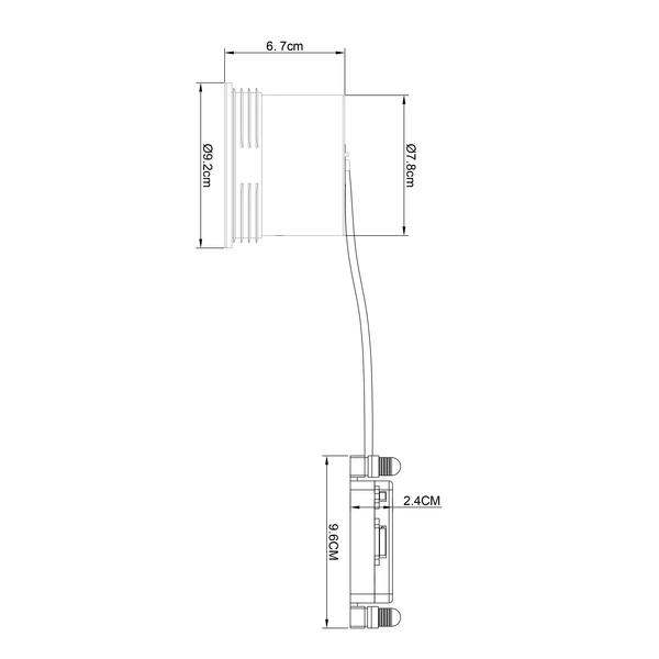 Oprawa wpuszczana SORINA GU10 10W Metal | Czarny